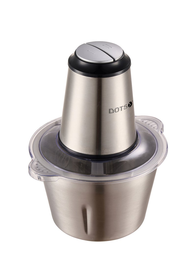 دوتس مفرمة لحوم كهربائية من دوتس، محضرة طعام 2.2 لتر من الفولاذ المقاوم للصدأ، مفرمة طعام للحوم والخضروات والفواكه والمكسرات مع 4 شفرات كبيرة حادة، بقوة 500 واط - Image 5